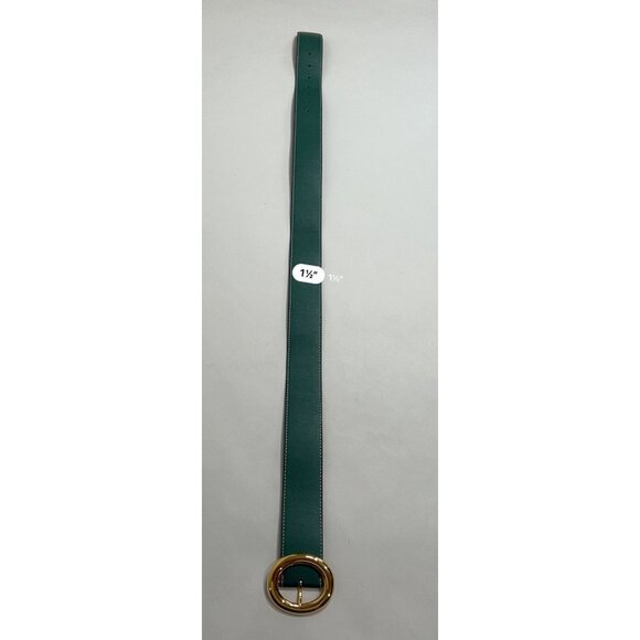 Baltei Studio Round Buckle Belt in Green